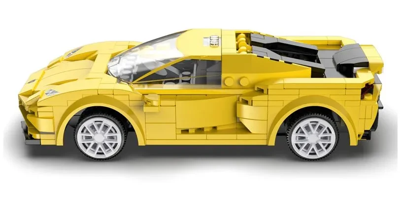 Cada C51074W Радиоуправляемый Конструктор гоночный автомобиль EVO желтый. 325 дет. - фото 5 - id-p105628798