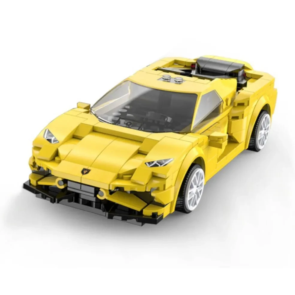Cada C51074W Радиоуправляемый Конструктор гоночный автомобиль EVO желтый. 325 дет. - фото 2 - id-p105628798