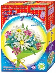 Набор букет из бисера Ромашки и колокольчики