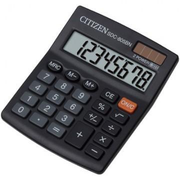 Калькулятор настольный КОМПАКТНЫЙ CITIZEN бухг. SDC805BN/NR 8 разрядов DP