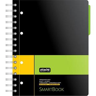 Бизнес-тетрадь SMARTBOOK А5 120л. линейка,спир,микроп,разд,карм,жел-зел