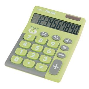 Калькулятор настольный Milan 10-разр,в чехле,двойн.пит,салатов.150610TDGRBL