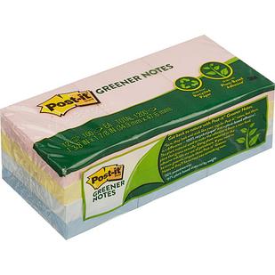 Стикеры Post-it 653-1RP/RP-A 38х51 ЭКО Теп. паст.рад., 12бл