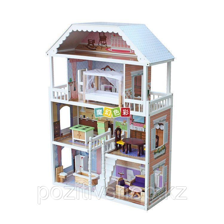 Кукольный домик большой с мебелью W06A218 - фото 3 - id-p105766182