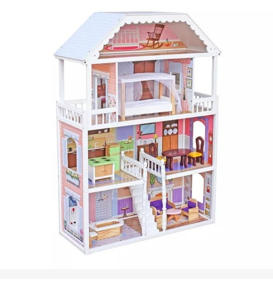 Кукольный домик большой с мебелью W06A218