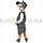 Костюм детский карнавальный Волк жилетка шорты с хвостом и шапка серый, фото 4
