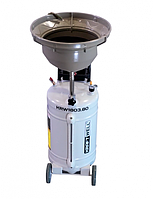 Установка для слива масла/антифриза KraftWell KRW1803.80 с круглой подъемной ванной, мобильная