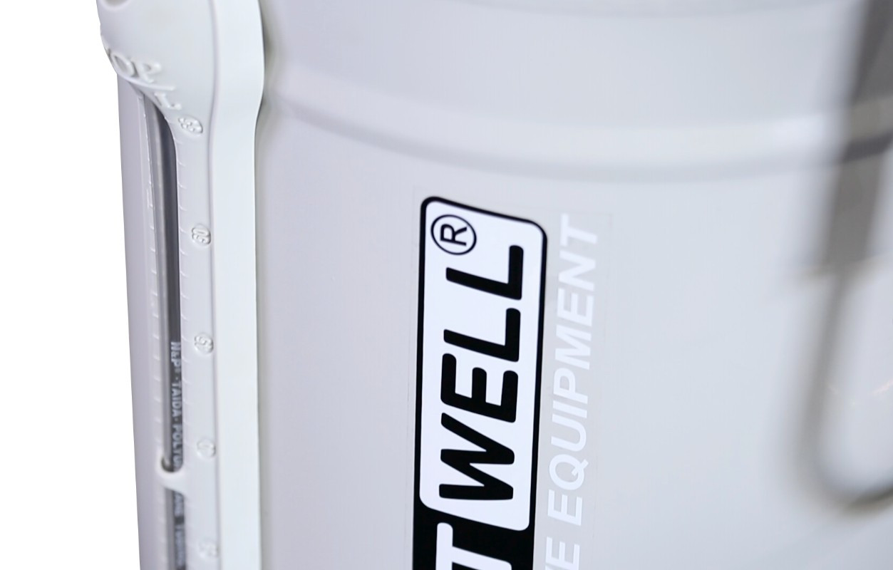 Установка для слива и откачки масла/антифриза KraftWell KRW1832.80 с круглой подъемной ванной, мобильная - фото 4 - id-p82973435