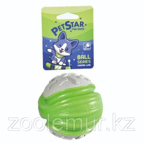 PET STAR Игрушка для собак МЯЧ зелёный 9 см