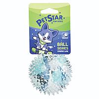 PET STAR Игрушка для собак МЯЧ игольчатый с пищалкой 7,5 см