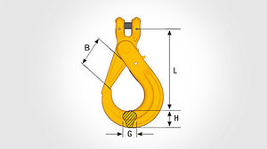 Крюк цепной самозапирающийся Safety Hook BKG Classic BKG-7/8-8