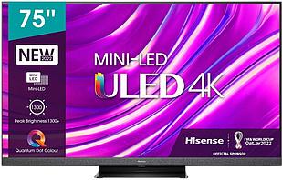 Телевизор QLED Hisense 75" 75U8HQ 8 черный 4K Ultra HD 120Hz DVB-T DVB-T2 DVB-C DVB-S DVB-S2 WiFi Smart TV