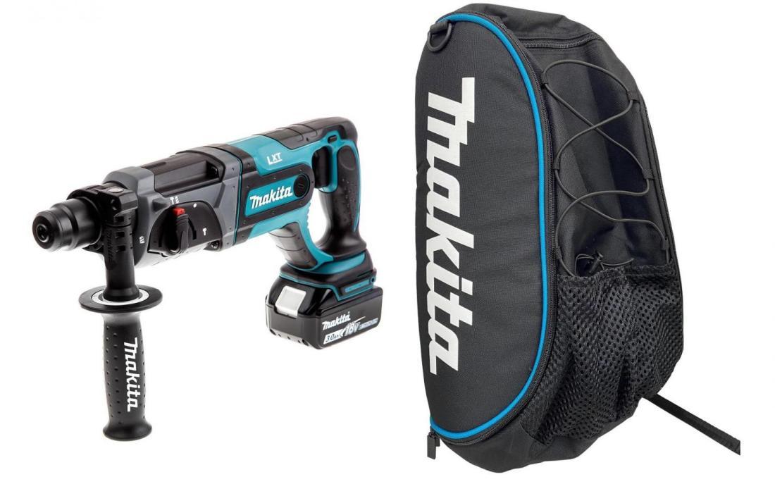 Перфоратор Makita DHR241RFE патрон:SDS-plus уд.:1.9Дж аккум. (кейс в комплекте)