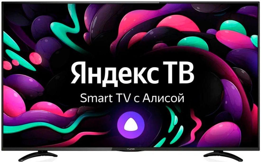 Телевизор LED Yuno 43" ULX-43UTCS3234 Яндекс.ТВ черный 4K Ultra HD 50Hz DVB-T2 DVB-C DVB-S2 USB WiFi Smart TV