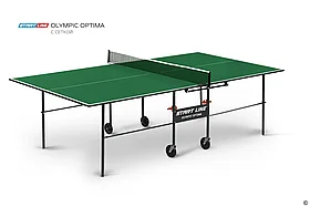 Стол теннисный Olympic Optima с сеткой Синий/зеленый  Start-line