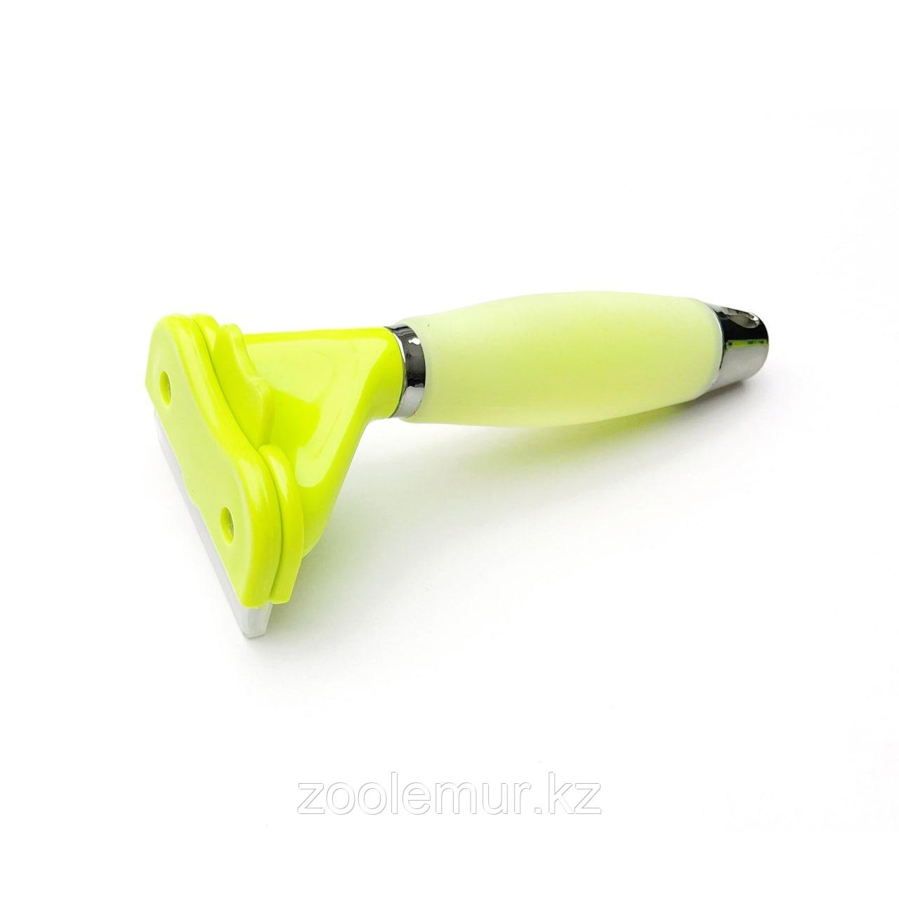 PET STAR Расческа-триммер с силиконовой ручкой, M