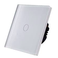 Cенсорный выключатель одноклавишный, белый