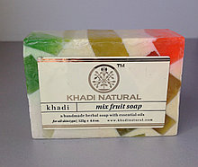 Натуральное мыло "Фруктовый микс" Кхади, 125 грамм