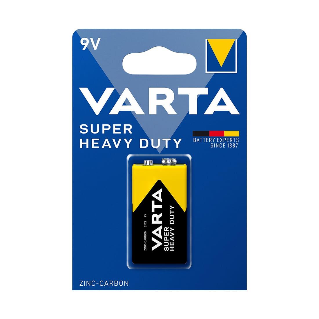 Батарейка VARTA Superlife (Super Heavy Duty) E-Block 9V - 6F22P 1 шт. в блистере - фото 1 - id-p105417264
