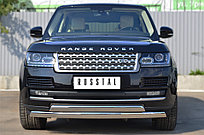 Защита переднего бампера 75х42 (дуга) 75х42 (дуга) Land Rover Vogue 2012-17