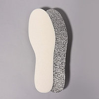 Стельки для обуви, утеплённые, фольгированные, с эластичной пеной, универсальные, 36-45р-р, пара, цвет белый