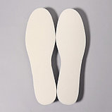 Стельки для обуви, утеплённые, фольгированные, с эластичной пеной, универсальные, 36-45р-р, пара, цвет белый, фото 2