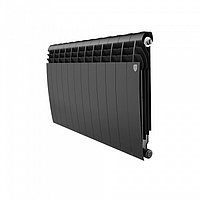 Радиатор биметаллический Royal Thermo BiLiner new/Noir Sable, 500 x 80 мм, 12 секций, черный