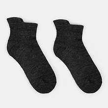 Носки мужские махровые, цвет тёмно-серый меланж, размер 27-29