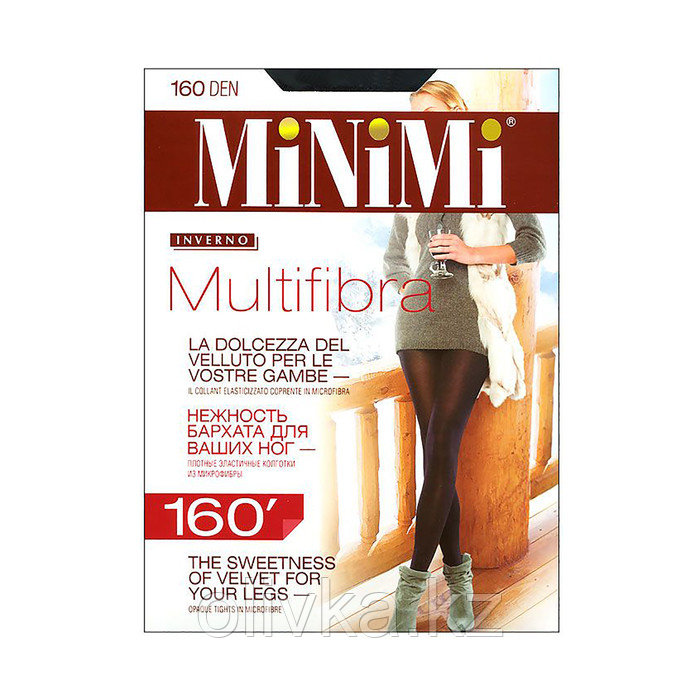 Колготки женские MiNiMi Multifibra, 160 den, размер 5, цвет nero - фото 1 - id-p105777572