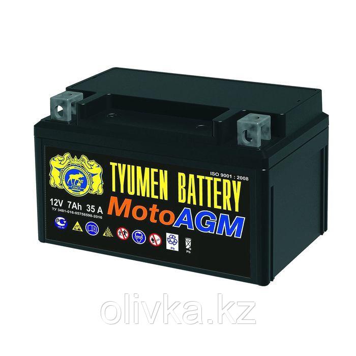 Аккумуляторная батарея TYUMEN BATTERY 7 Ач 6МТС-7 AGM (YTX7A-BS), прямая полярность - фото 1 - id-p105777590