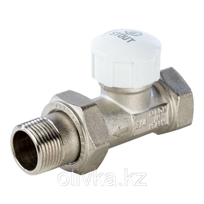Термостатический клапан STOUT SVT-0003-000020, 3/4", прямой - фото 1 - id-p105777603