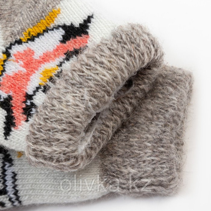 Носки детские шерстяные «Пингвин», цвет белый, размер 16 - фото 3 - id-p105779273