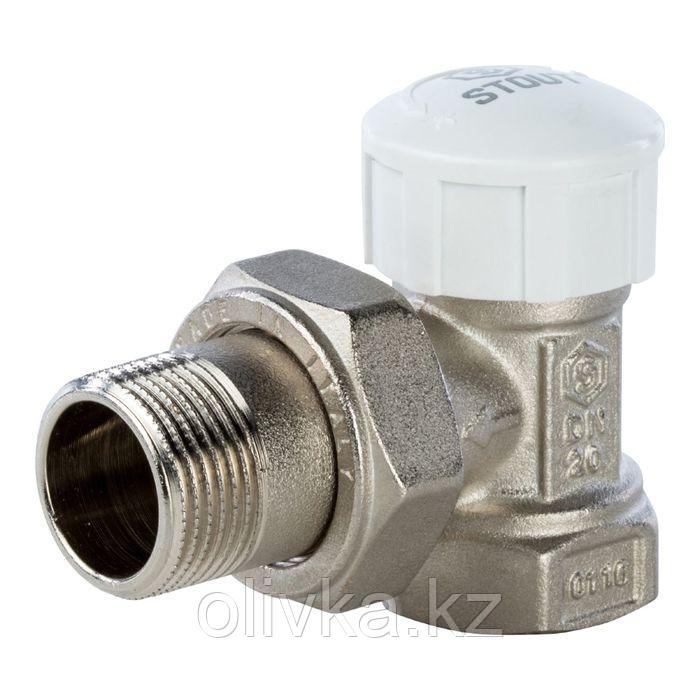 Термостатический клапан STOUT SVT-0004-000020, 3/4", угловой - фото 1 - id-p105777658