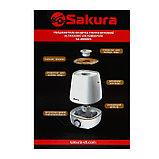Увлажнитель воздуха Sakura SA-0608WG, ультразвуковой, 23 Вт, 4 л, 25 м2, ароматизация, белый, фото 8