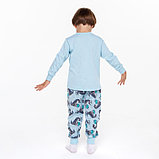Пижама для мальчика, цвет голубой, рост 104 см, фото 4