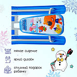 Снегокат «Тимка спорт 2 Ми-ми-мишки», ТС2/ММ1, цвет голубой/серый, фото 3