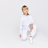 Комплект детский (худи, брюки) MINAKU: Casual Collection KIDS цвет белый, рост 110, фото 6