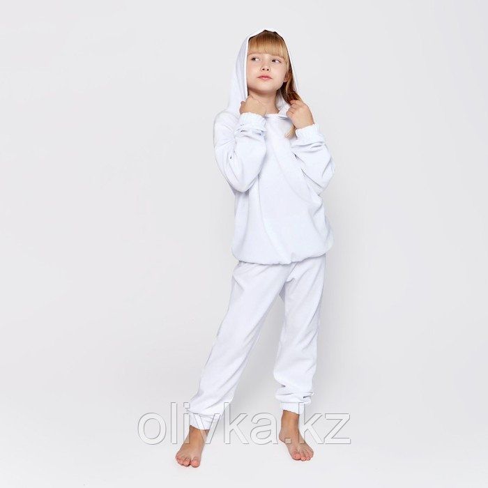 Комплект детский (худи, брюки) MINAKU: Casual Collection KIDS цвет белый, рост 110 - фото 7 - id-p105780899