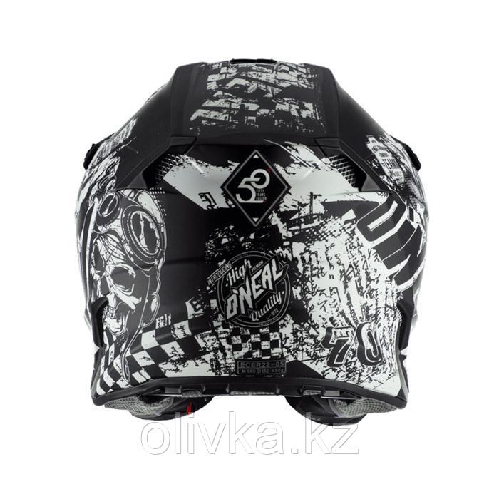 Шлем кроссовый O NEAL 5Series RIDER, размер M, чёрный, белый - фото 2 - id-p105781698