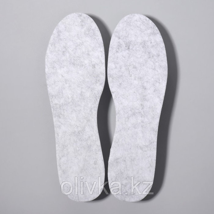 Стельки для обуви, утеплённые, фольгированные, универсальные, 36-45 р-р, пара, цвет серый - фото 2 - id-p105777731