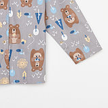 Пижама детская (рубашка, брюки) KAFTAN "Мишки", р. 122-128, бежевый, фото 8