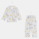 Пижама детская (рубашка, брюки) KAFTAN "Лев" р. 110-116, серый, фото 6