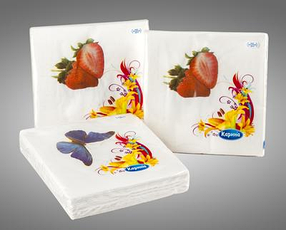 Салфетка «Евро» 33х33 с рисунком