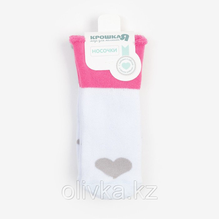 Набор носков для девочки махровые Крошка Я "Girl", 2 пары, размер 10-12 см - фото 7 - id-p105784935