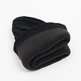 Шапка мужская с флисовым подкладом, цвет чёрный МИКС, размер 56-58, фото 6