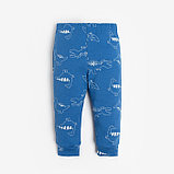 Комплект: джемпер и брюки Крошка Я "Dino", рост 80-86 см, цвет синий, фото 5
