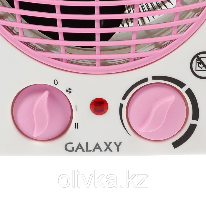 Тепловентилятор Galaxy GL 8176, 2000 Вт, вентиляция без нагрева, бело-розовый - фото 2 - id-p105778614