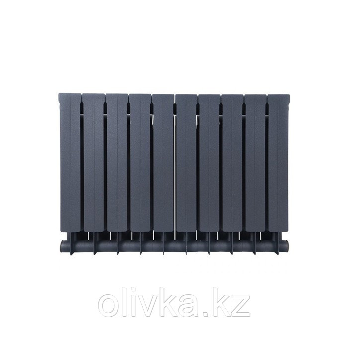 Радиатор биметаллический Global STYLE PLUS 500, 100 мм, 10 секций, цвет черный - фото 3 - id-p105783402
