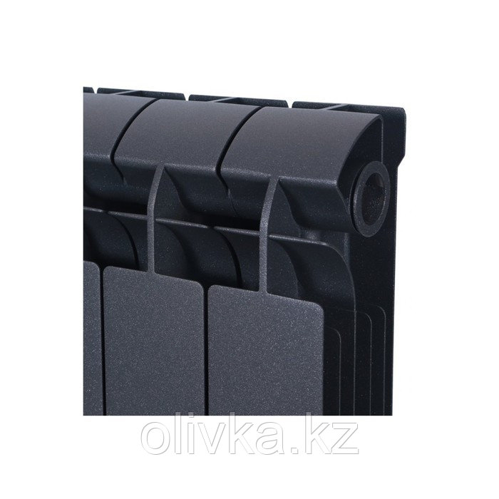 Радиатор биметаллический Global STYLE PLUS 500, 100 мм, 10 секций, цвет черный - фото 6 - id-p105783402