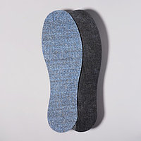Стельки для обуви «Мягкий след», утеплённые, универсальные, 36-46 р-р, пара, цвет синий